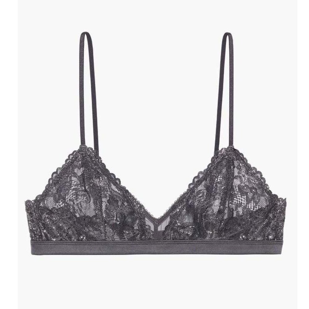 NWOT Savage X Fenty Bling Floral Lace Bralette